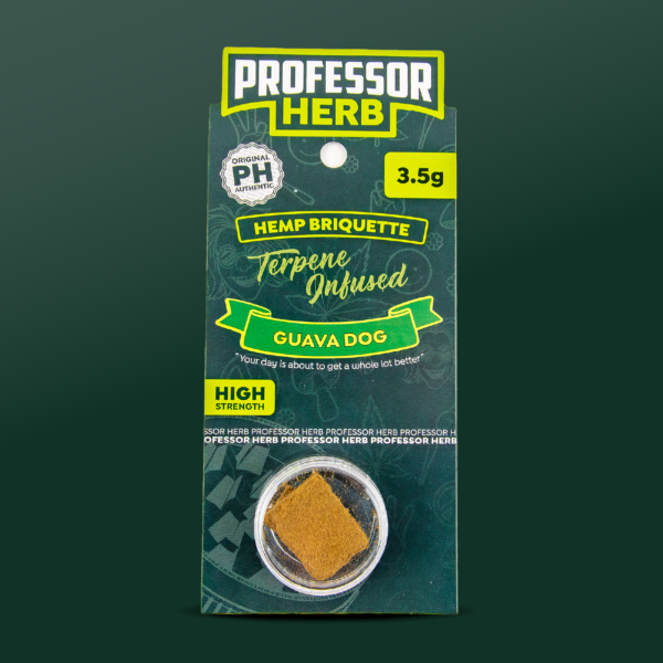 Professor Herb Hemp Briquette Hash (3.5g) - Guava Dog
